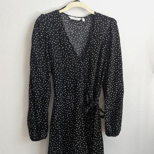 & Other Stories Dotted Wrap Dress Size 8